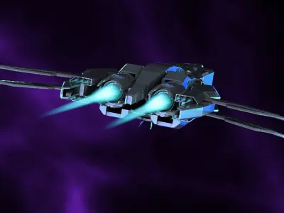 Spaceship futuristic 3D model