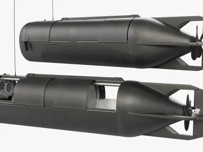  SEAL Delivery Vehicle Submarine Black 