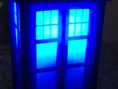TARDIS Lamp or Circa 1960s London Police Call Box Free 3D print model