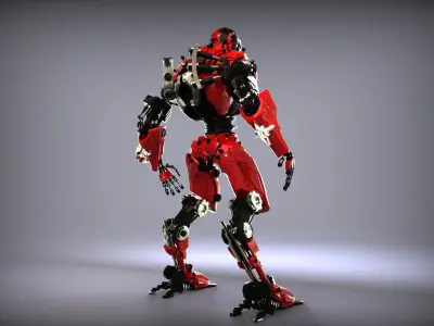 Sci-Fi Robot Updated 3D model