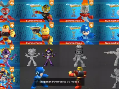 Megaman Powered up 3D Model Pack