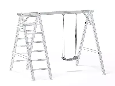 Children Swing with a Ladder 3D Model 3D model