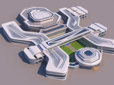 0117 - Modern Building 3D model