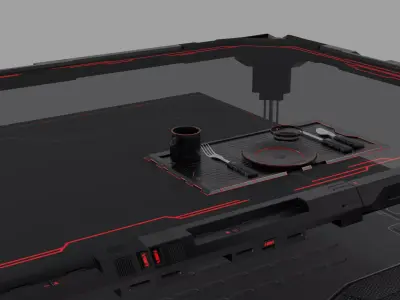 Y2J Table Set 3D model