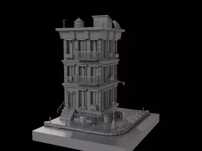 Apartments Low-poly 3D model