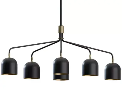 Howard Chandelier 6 Arm by Gubi 3D model