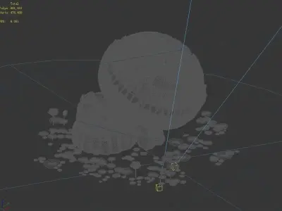 Kasyapa Buddha - Lotus Block 03 3D model