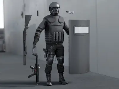  Military SWAT Police Terrorist Uniform Collection 