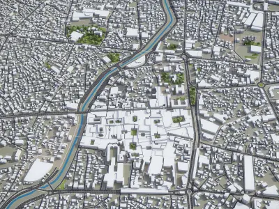 Tabriz Low-poly 3D model