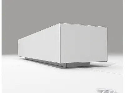 BENCH GRANITE SOCRATES 3D model