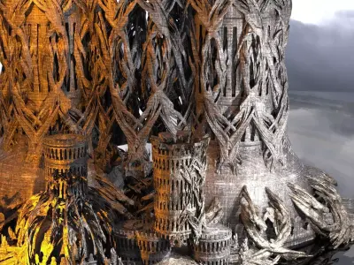 Avalon Kingdoms Great tree kit bash 3D model