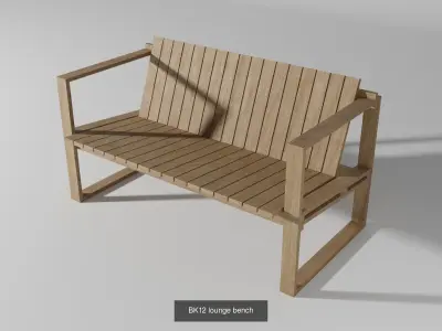 BK series chair-sofa-sunbed-table  3D Model Pack