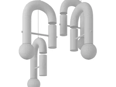 Pamono Utu Soulful Lighting Pyppe Single Ii 3D model