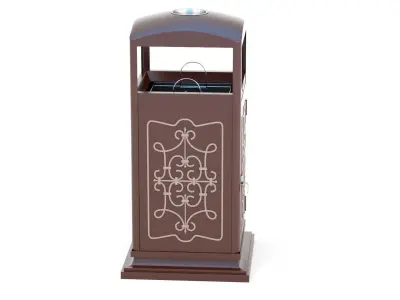 Trash Can Outdoor 07 3D model