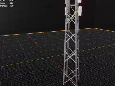 3d tower cell 3D model