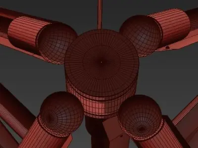 Geometric Chandelier Polyhedron Chandelier 3D model