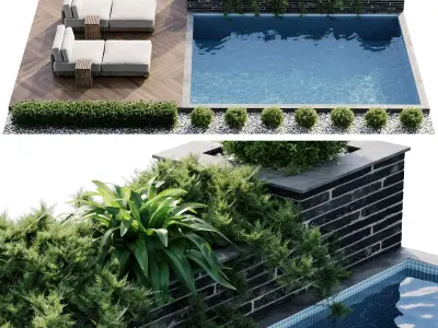 Swimming pool 3D model