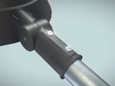 Street Light 15 version 14 10m with pole 4 Low-poly 3D model