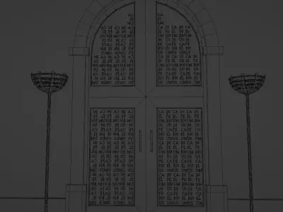 Monastery Court 3D model