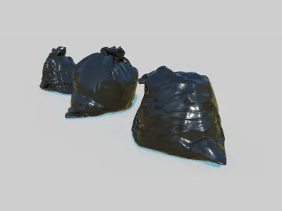 Trash Bag Pack 3D model