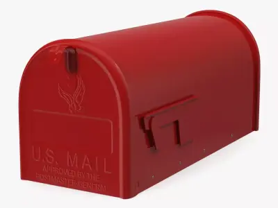 US Style Letterbox 3D model