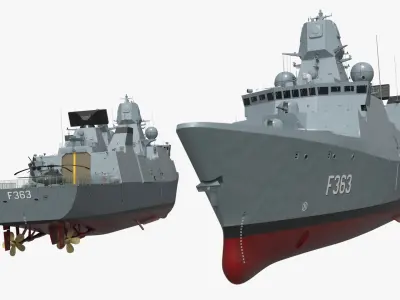  Navy Iver Huitfeldt Frigate with Helicopter Sikorsky HH-60 