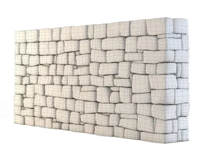 Forge Stone Wall 3D model