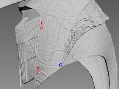 Stargate Anubis Cosplay Helmet 3D print model