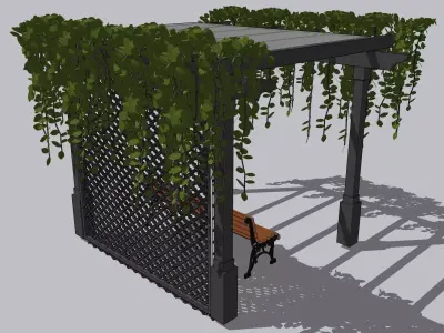 Gazebo 3D model 6