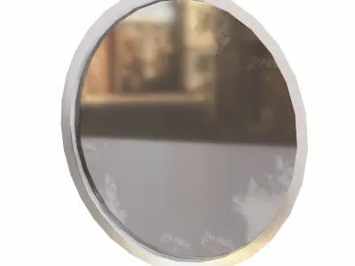 Circular window lowpoly 3d model Free low-poly 3D model