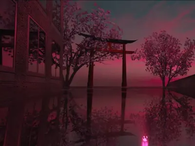 Japanese Tori 3D model