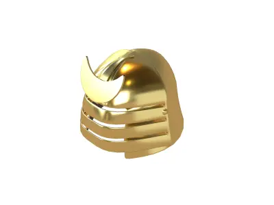 War Helmet V3 003 Low-poly 3D model