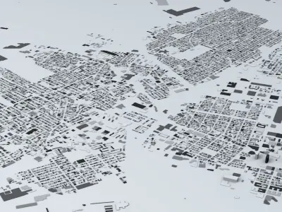 Jersey City Streets and Buildings 3D model