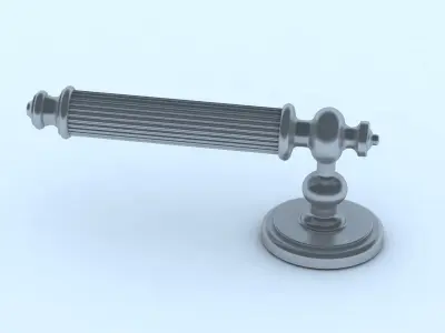 Door handle 3D model 3