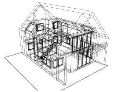 Modern House 005 3D model