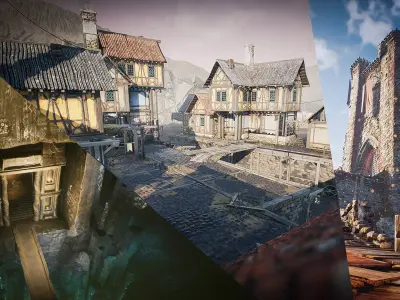 Fantasy MultiBundle Environment Kit Low-poly 3D model