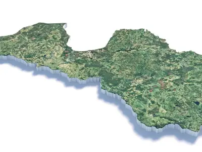 Latvia Latvija Terrain Country 3D model