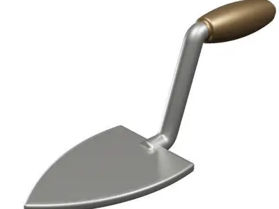 Construction Trowel Low-poly 3D model