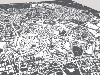 Cityscape Vitoria Gasteiz Spain 3D model