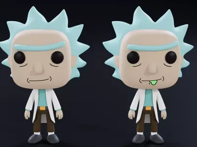 Funko Rick 3D model