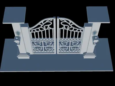 Sculpted Dimensional Entryway 3D print model