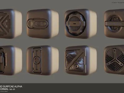 Hard-Surface Alphas Vol 01 Texture
