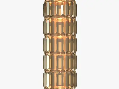 Julien 17 Inch Tall ADA Wall Sconce With Firenze Crystal 3D model