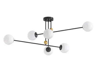 AX359 chandelier with five lights and balls 3D model