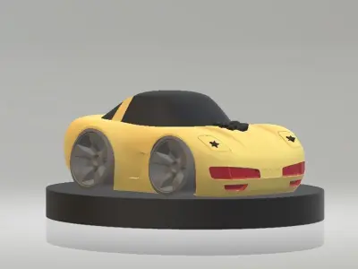 Car with star lights 3D print model purchase
