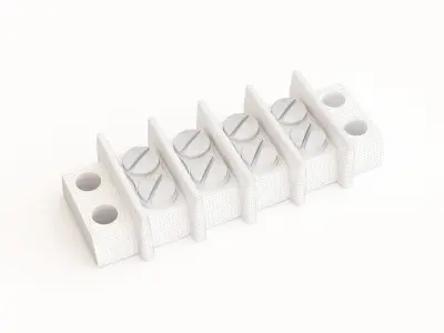 Electrical Terminal Block 03 3D model