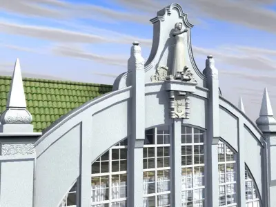 The old corner store 3D model