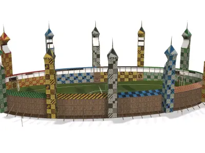 Quiddich Stadium 3D model