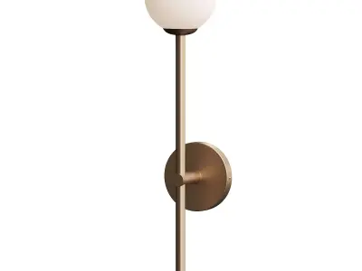  Chelso - aged brass and opal wall light 3D model