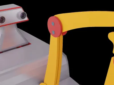 Reckie The Bot Low-poly 3D model
